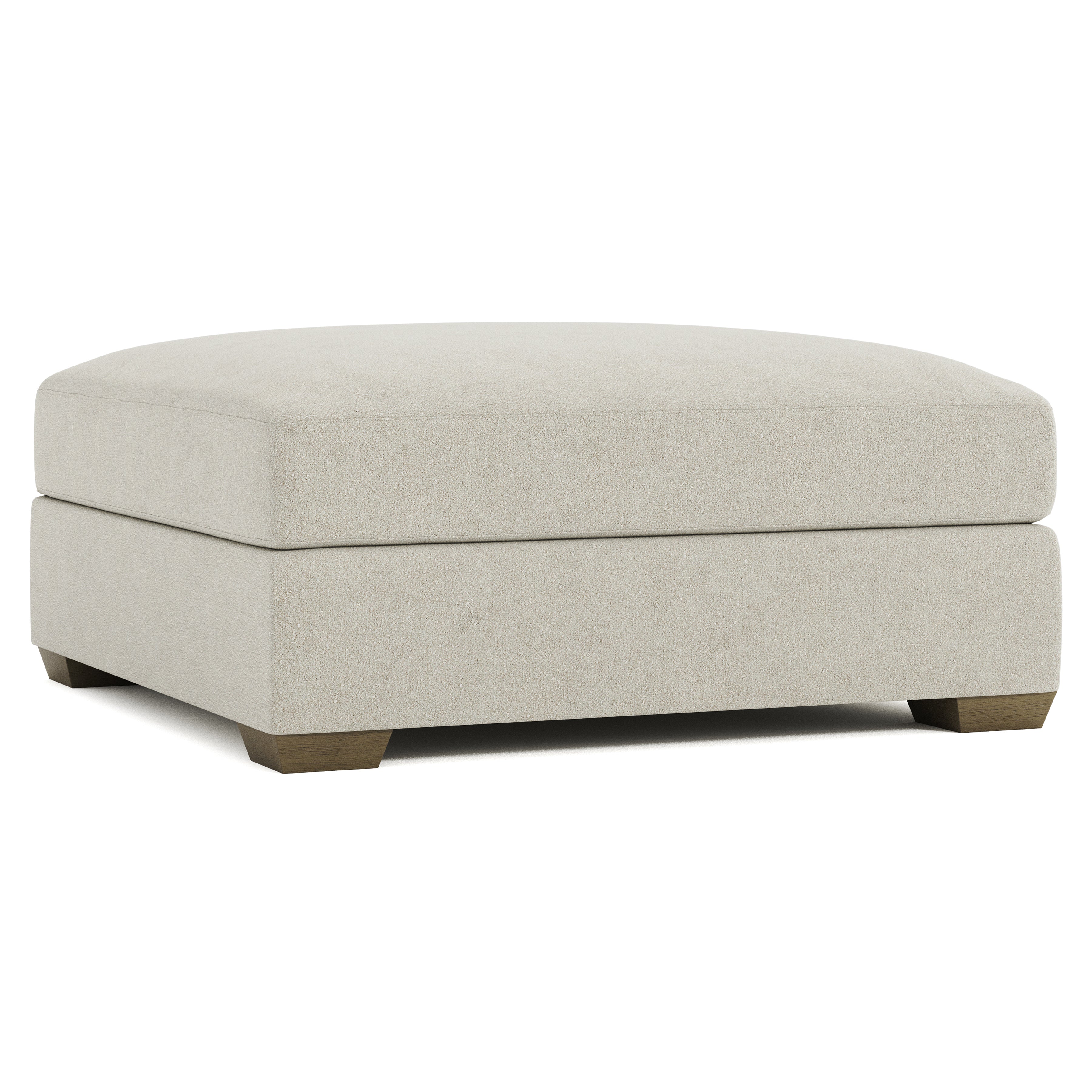 Bernhardt Living | Bernhardt Dawkins Fabric Ottoman - Beige,Tan | P9231A