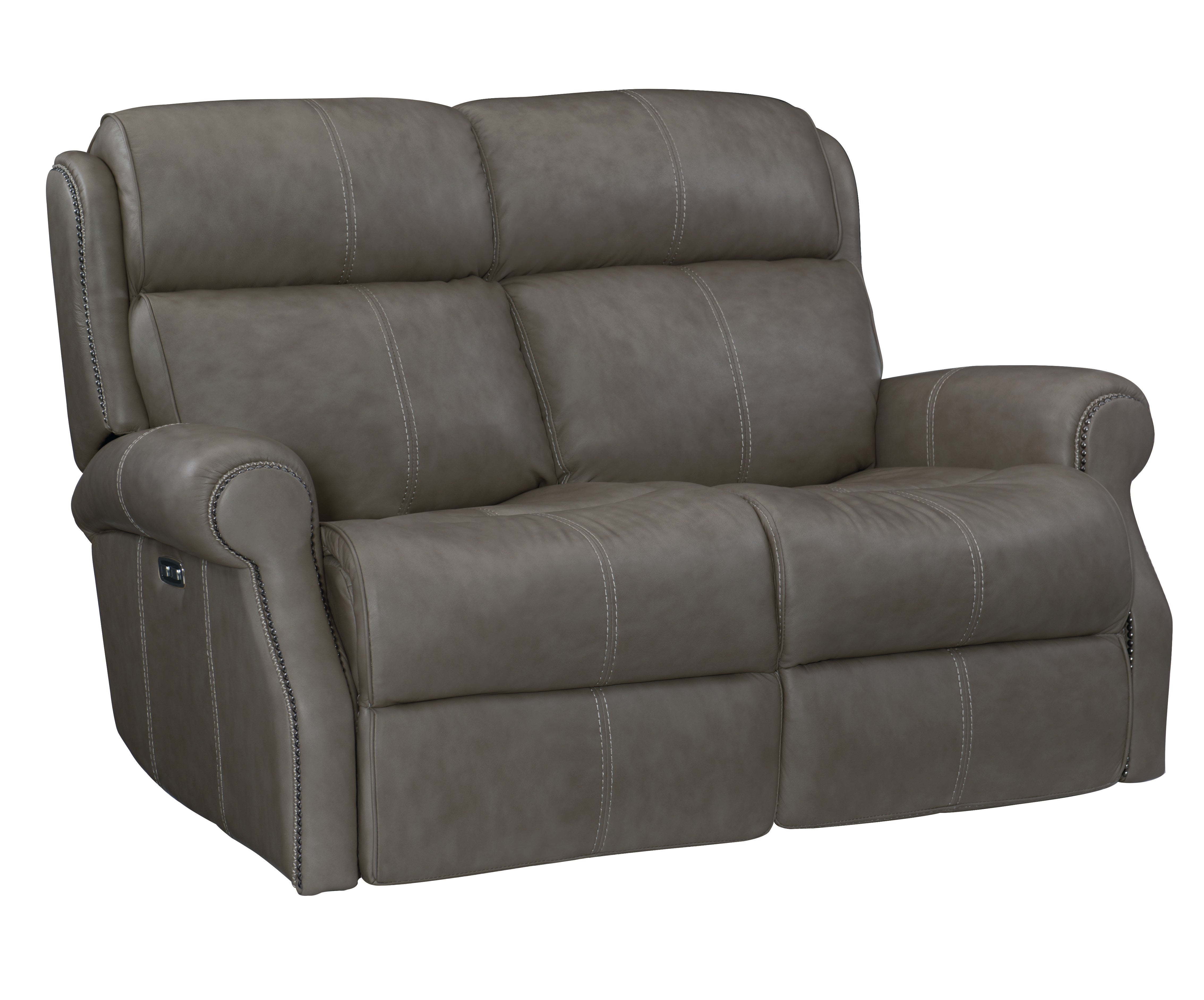 Bernhardt Living,Bernhardt Motion | Bernhardt McGwire Power Motion Loveseat - Grey | 295RLGO