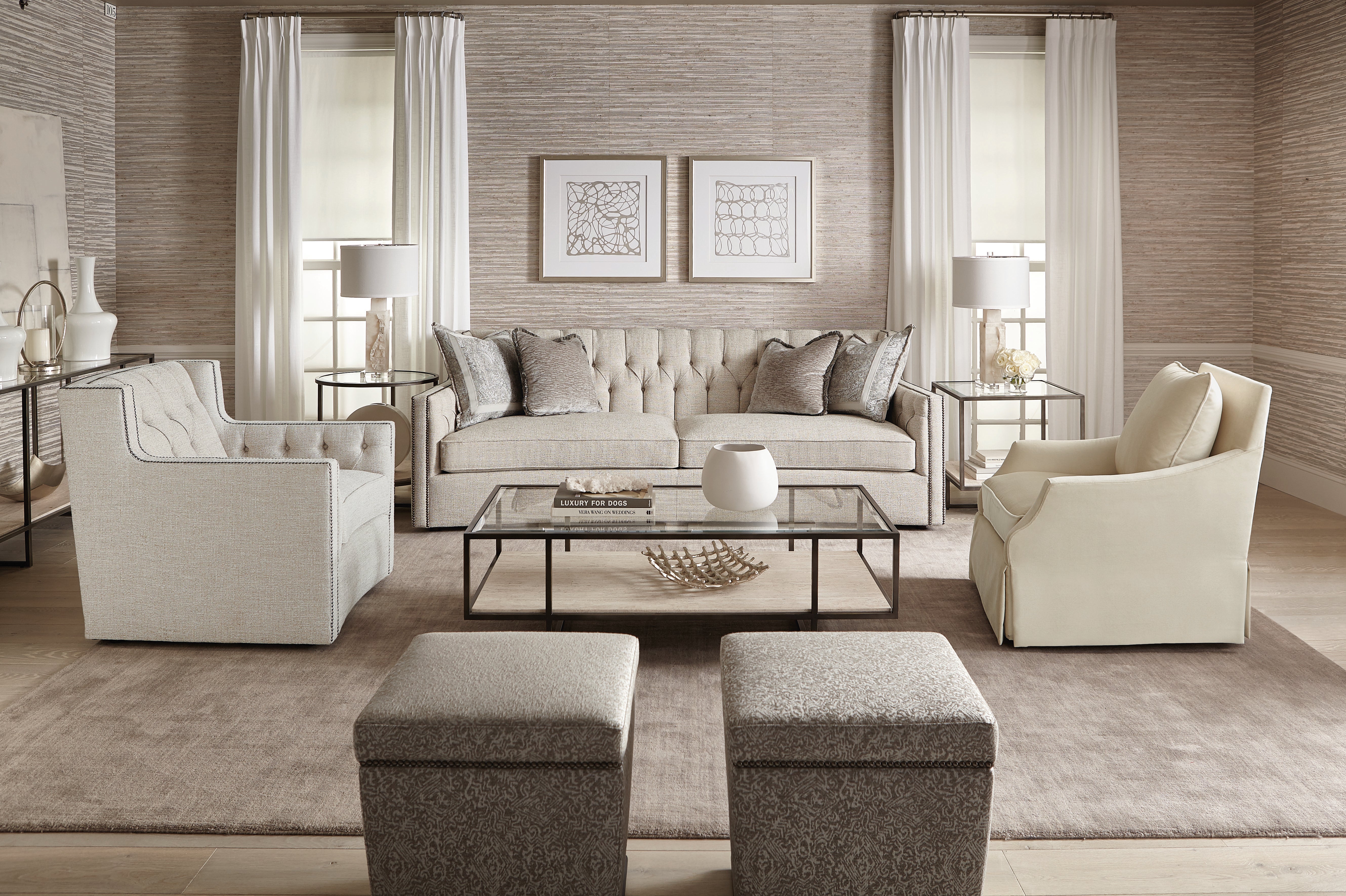 Bernhardt Living | Bernhardt Candace Chair - Cream | B7272C