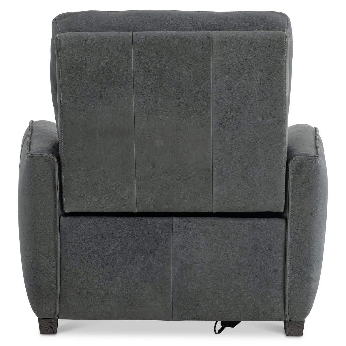 Bernhardt | Kyra Leather Recliner Power Motion Chair - Dark Grey | 492RLO