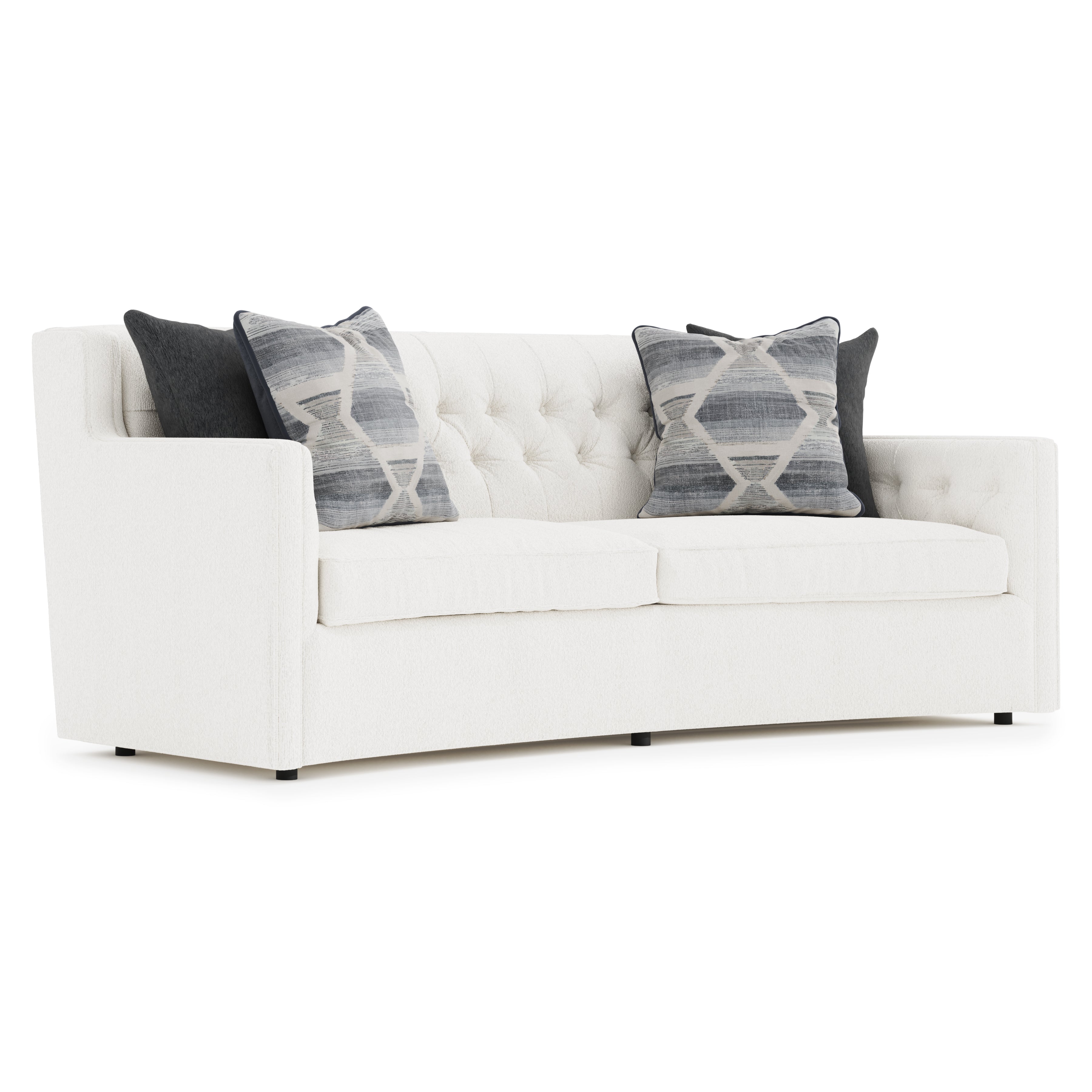 Bernhardt Living | Bernhardt Candace Fabric White Sofa - White/Cream | B7296A