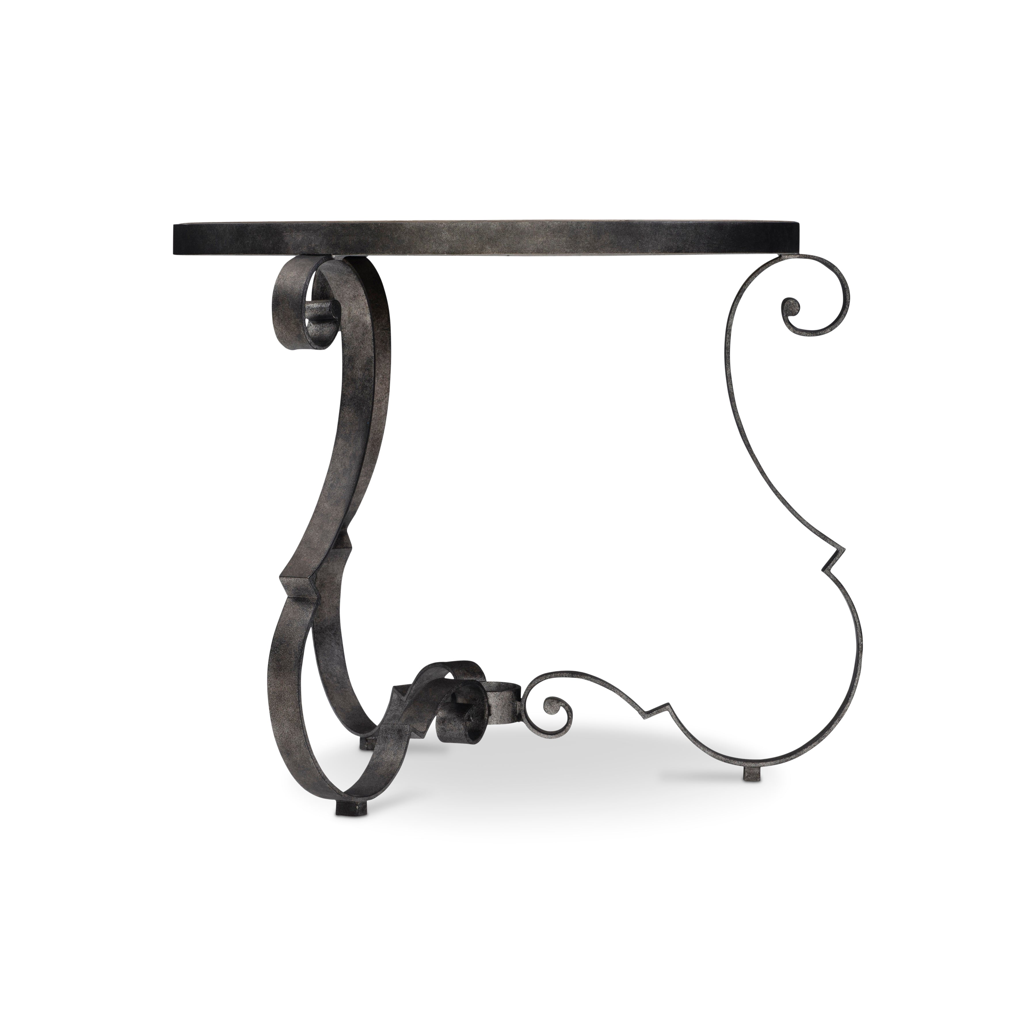 Bernhardt,Bernhardt Living | Bernhardt Villa Toscana Round Side Table - Criollo / Textured Carbone | 302125