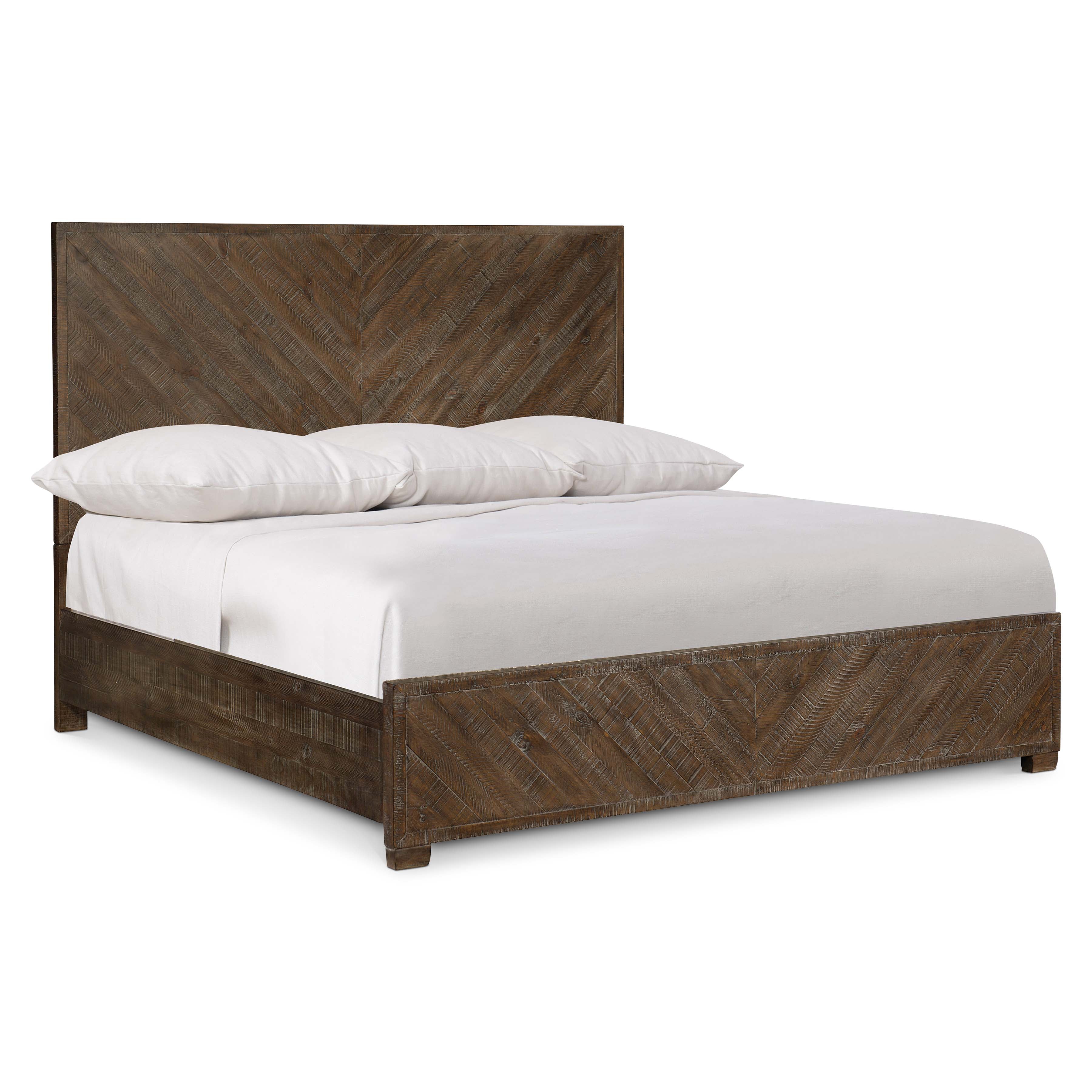 Bernhardt Loft | Bernhardt Fuller Wooden King Panel Bed - Sable Brown | K1393