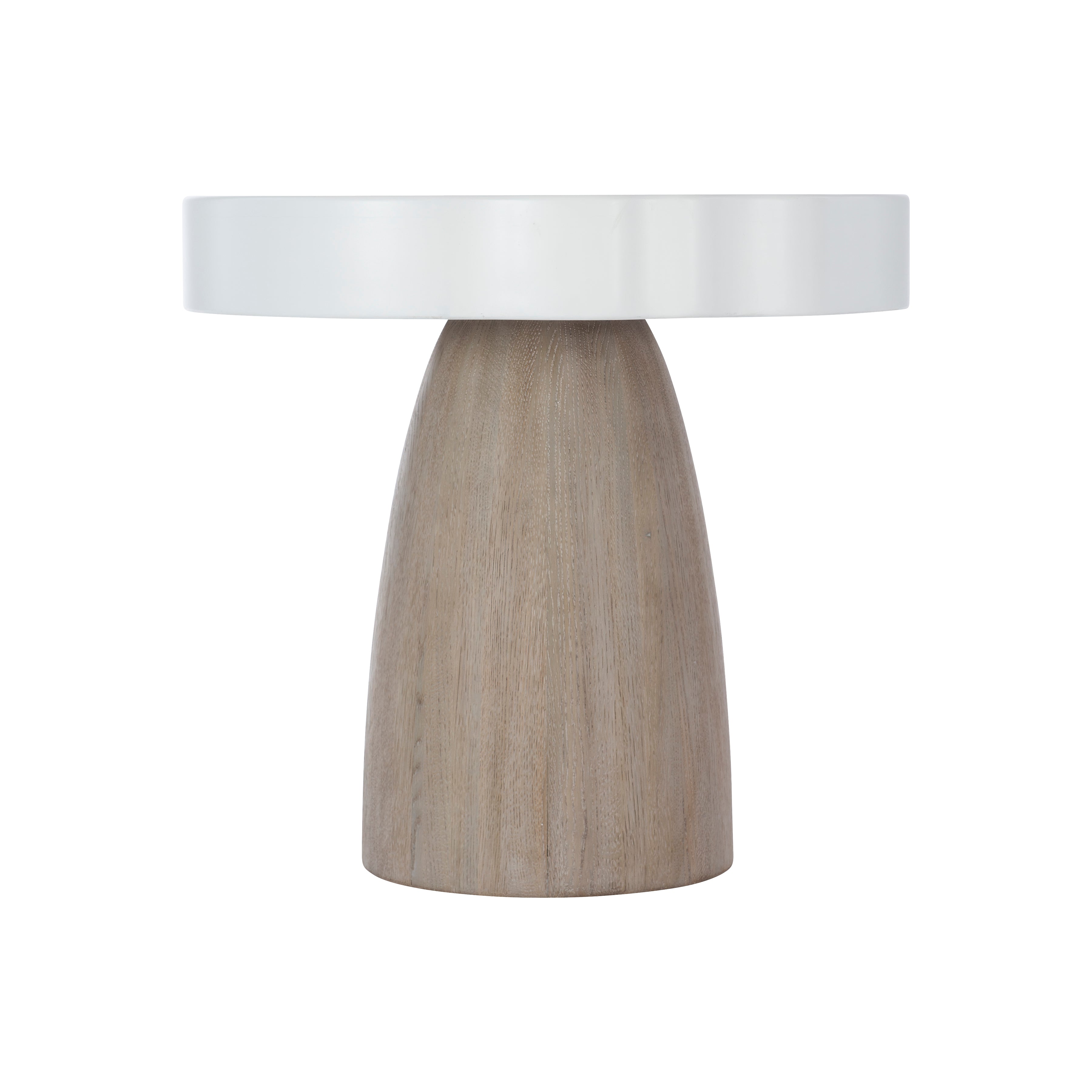 Bernhardt Living | Bernhardt Laramie Side Table - White / Oak | 418125
