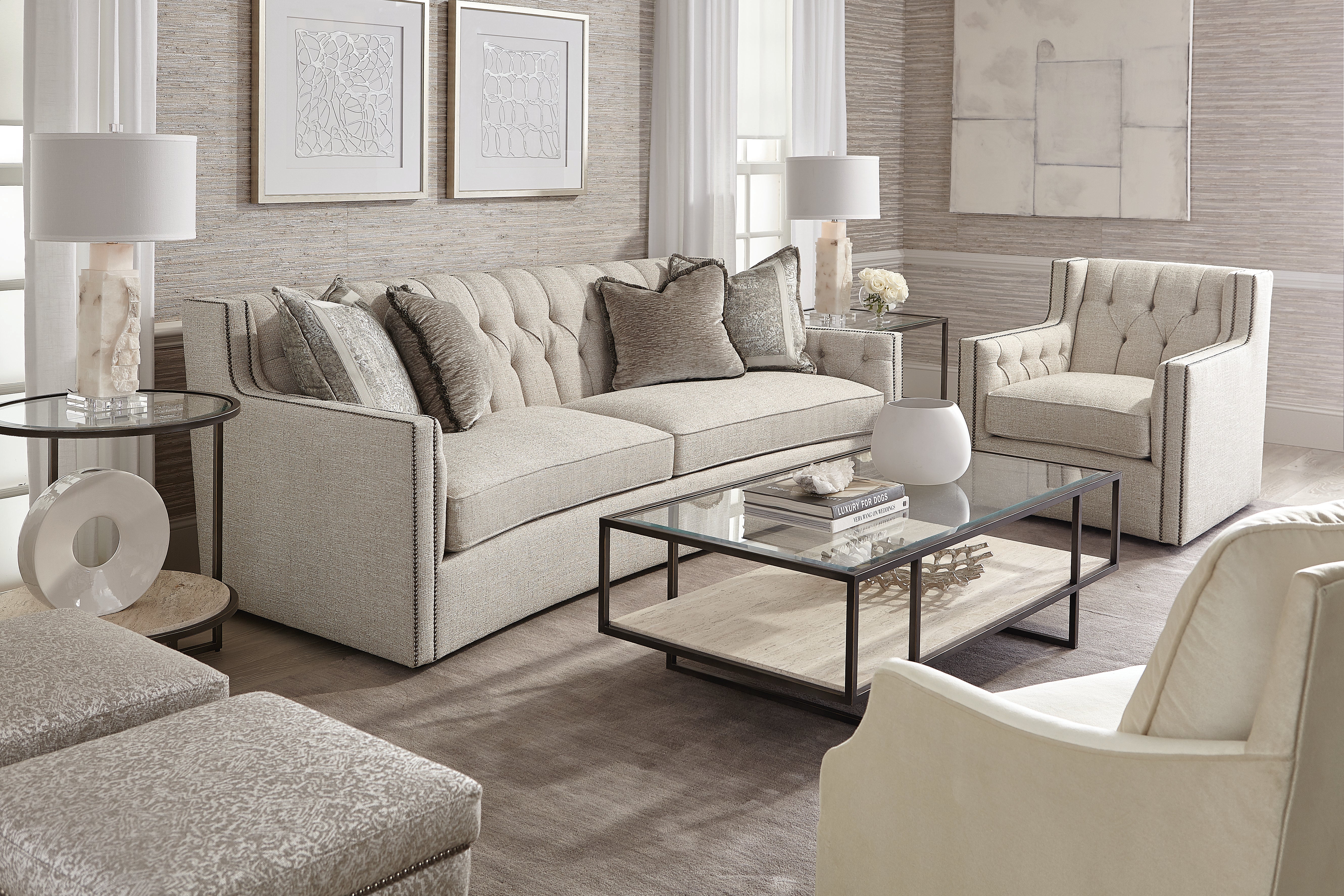 Bernhardt Living | Bernhardt Candace Chair - Cream | B7272C