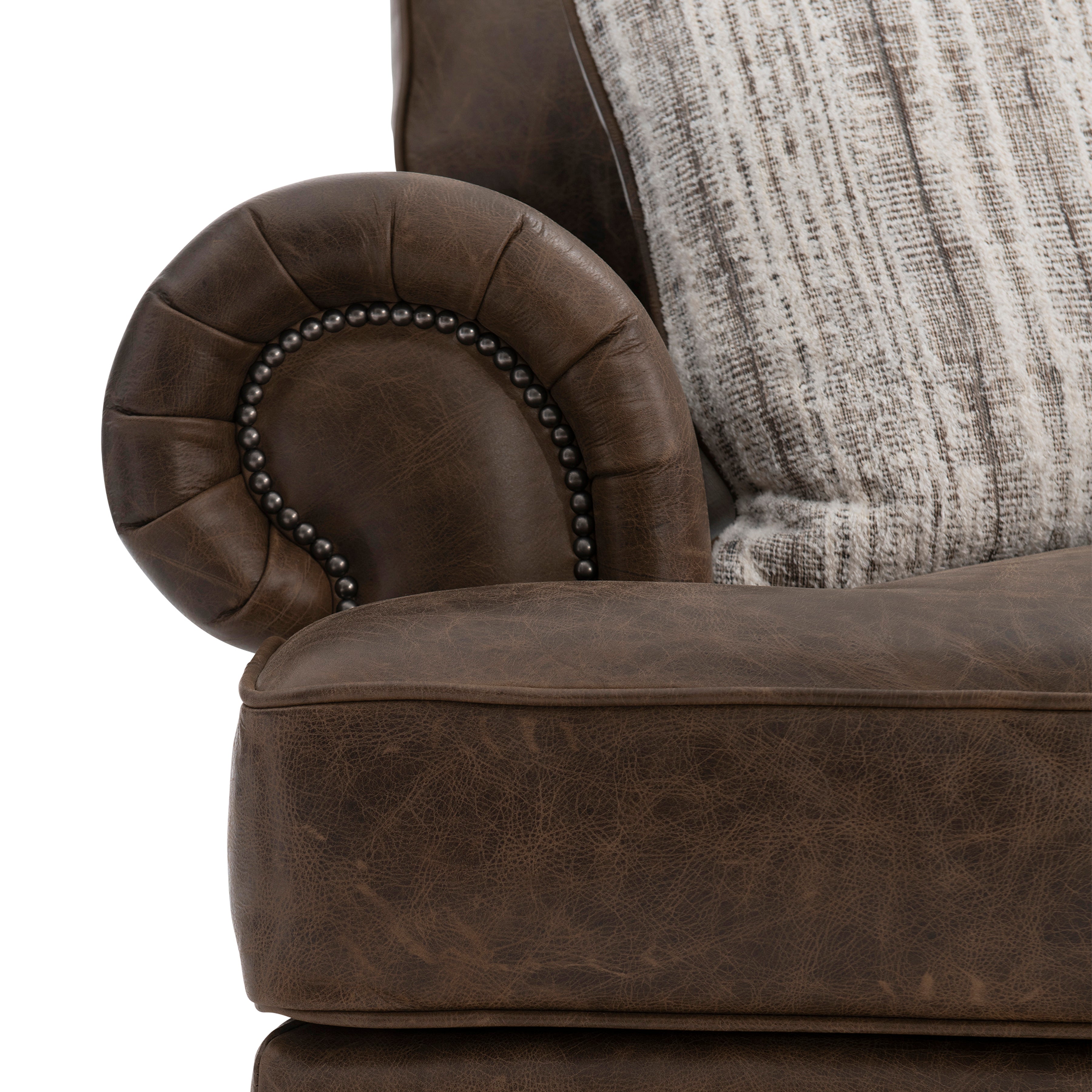 Bernhardt Living | Bernhardt Foster Mocha Leather Chair - Mocha | 5372LMO