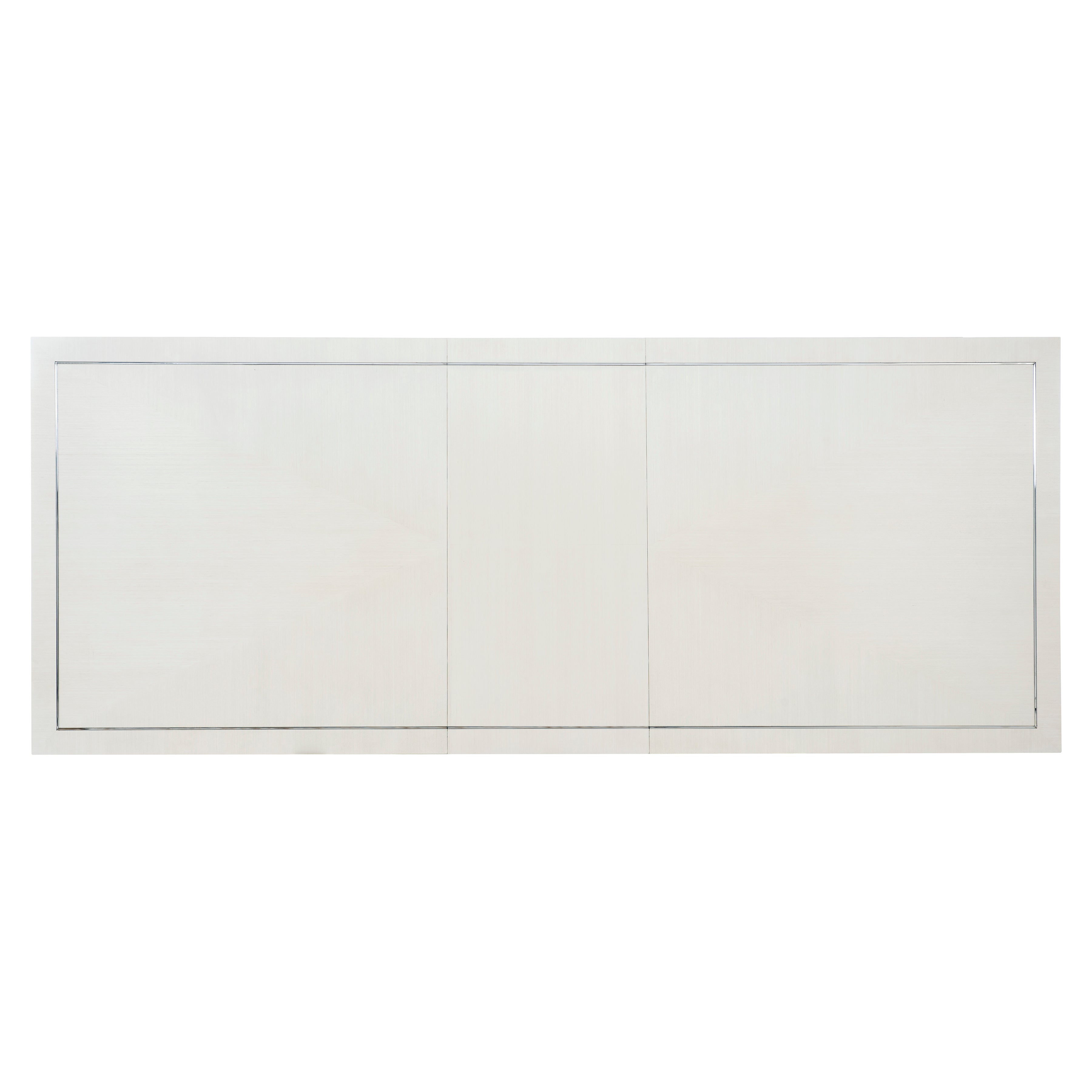 Bernhardt | Bernhardt Silhouette Rectangular Dining Table - Eggshell,Polished Stainless Steel | K1581