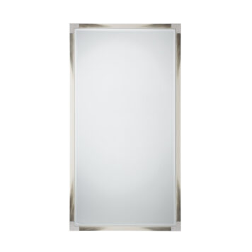 Theodore Alexander Cutting Edge Floor Mirror (Longhorn White)