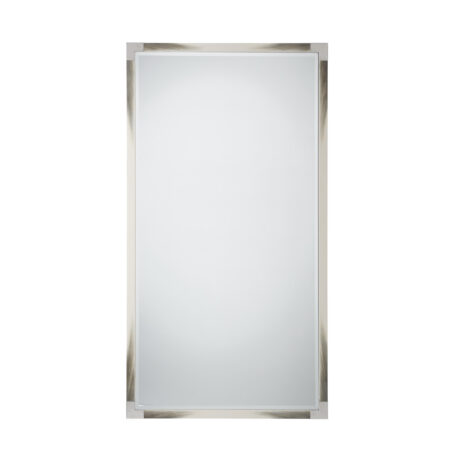 Theodore Alexander Cutting Edge Floor Mirror (Longhorn White)