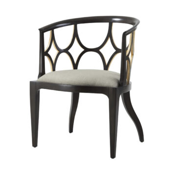 Theodore Alexander Ebonised Connaught Accent Chair