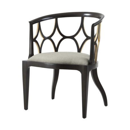 Theodore Alexander Ebonised Connaught Accent Chair