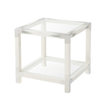 Theodore Alexander Cutting Edge Accent (Longhorn White) Table