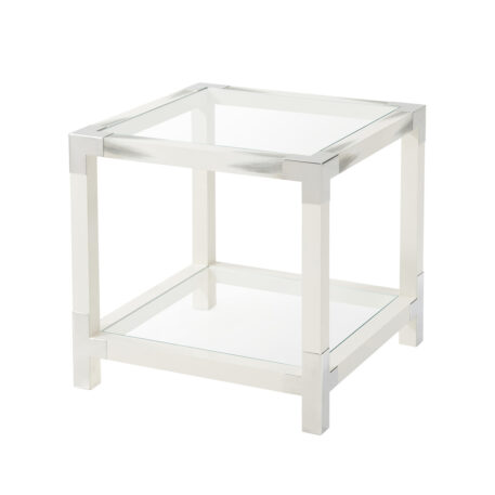 Theodore Alexander Cutting Edge Accent (Longhorn White) Table