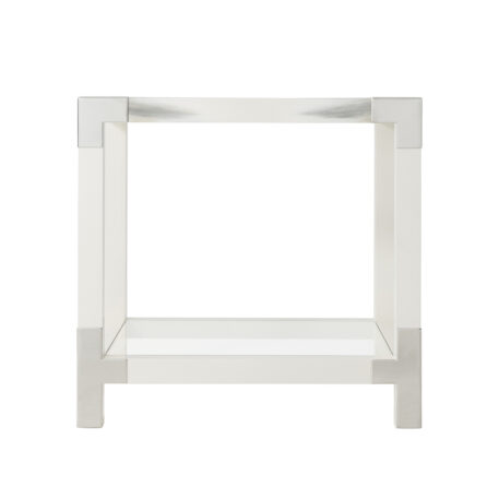 Theodore Alexander Cutting Edge Accent (Longhorn White) Table - Image 2