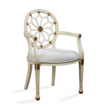 Alden Home Spider Arm Chair-Antique White