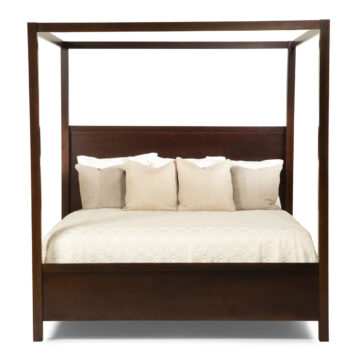 Alden Home Peyton Canopy Bed Queen-Kona