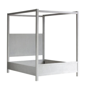 Alden Home Peyton Canopy Bed Queen-Greystone