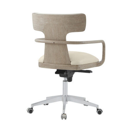 Theodore Alexander Repose Wooden Upholstered Study Chair - Image 2