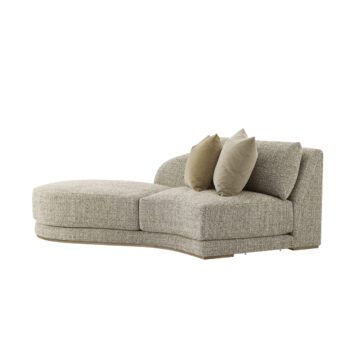 Theodore Alexander Menton Latte LAF Chaise