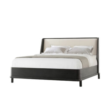 Theodore Alexander Repose Wooden with Upholstered Headboard US Queen Bed