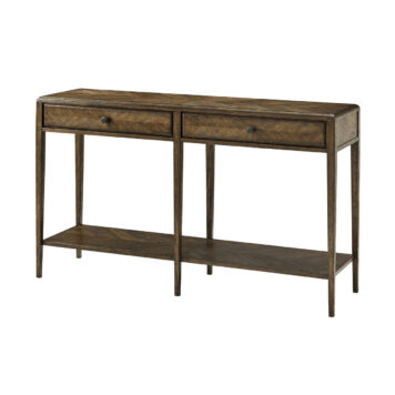 Theodore Alexander Nova Two Frieze Drawers Console Table