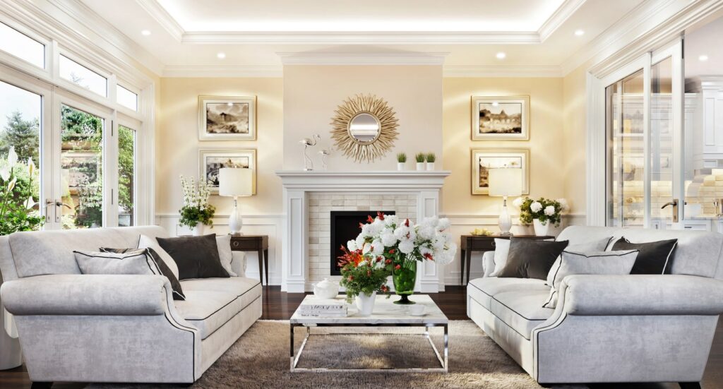 Timeless interior design provides beauty to a room that doesn't diminish with the changes in fashion.